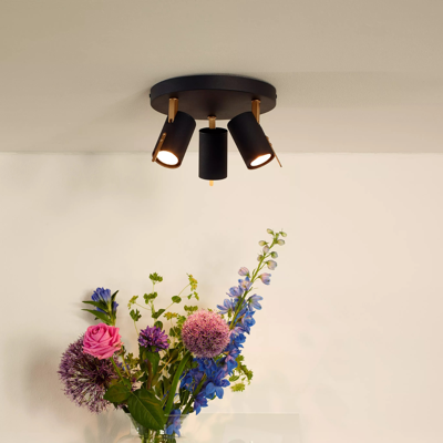 Afbeelding van Lucide GRONY Plafondspot LED Dim to warm GU10 3x5W Zwart
