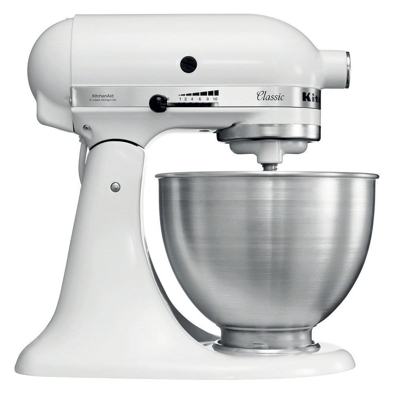 Billede af KitchenAid Køkkenmaskine Med Vippehoved 4,3 L Classic 5k45ss White