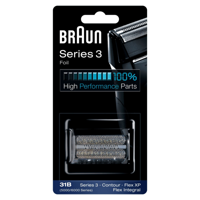 Billede af Braun 81387938 barbermaskinehoved barbermaskine 31B kombipak serie 3 sort (5000/6000 series)