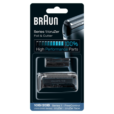 Billede af Braun 81387932 barbermaskinehoved barbermaskine 10B 20B kombipak skær SERIE1 sort (1000/2000 serie)
