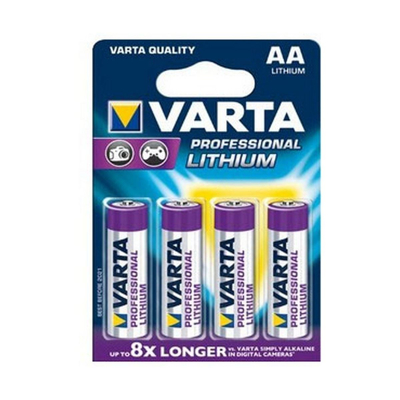 Billede af Varta Lithium Batteri Aa 1.5 V 2900 mAh Forudladet 4 Blister kort