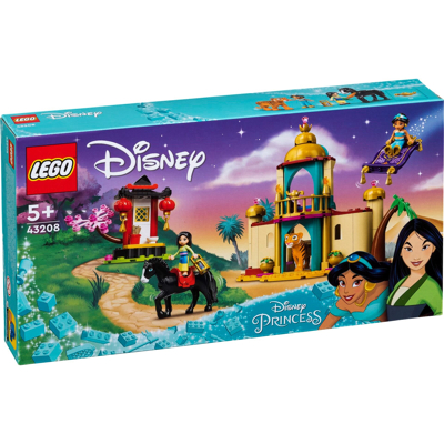 Billede af LEGO 43208 Disney Princess Jasmine AND MULAN’S Adventure SET Creative TOY Bygge &amp; træklodser til børn, Størrelse: One Size, Multi coloured