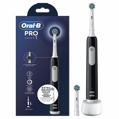 Billede af Braun Elektrisk tandbørste Oral B PRO1 BLACK Mundhygiejne