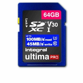 Billede af High Speed SDHC/XC V30 UHS I U3 64GB SD memory card