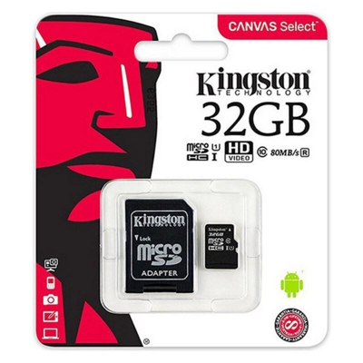 Billede af Kingston Canvas Select Plus microSDHC 64GB + SD adapter