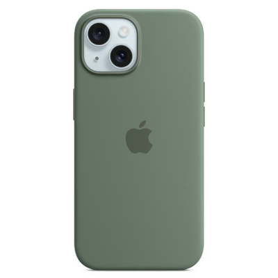 Billede af Apple MagSafe Silikone Back Cover Grøn iPhone 15