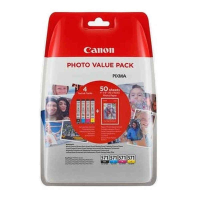 Billede af Value pack! Canon CLI 571XL BK C M Y blækpatron 44ml 0332C005 original