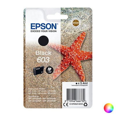 Billede af Epson 603 sort blækpatron 3.4 ml C13T03U14010 original