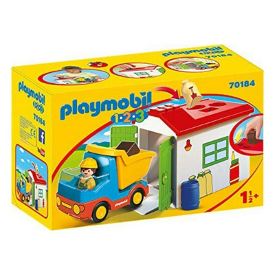 Billede af Playmobil Playset 1.2.3 Garage Truck 70184