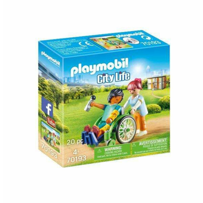 Billede af Playmobil CITY LIFE PATIËNT IN Rolstoel Legetøj til børn, Størrelse: One Size, Multicolor
