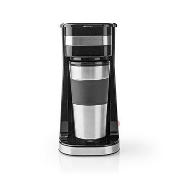 Billede af Nedis Kaffemaskine Maksimal kapacitet: 0.4 l 1 Hold varm funktion Sort / Sølv