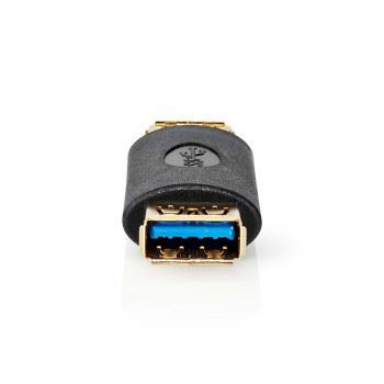 Billede af USB adapter 3.2 Gen 1 A Hun 5 Gbps Guldplateret Antracit Box
