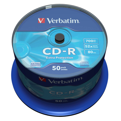 Billede af Verbatim CD R Extra Protection 700 MB 50 pc(s) Brændbar Medie