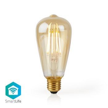 Billede af SmartLife LED glødepære Wi Fi Antal produkter i pakken: 1 stk. E27 500 lm 5 W Varm Hvid 2200 K Glas Android &amp; iOS ST64