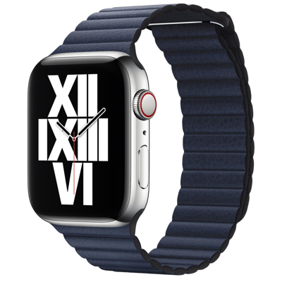 Afbeelding van Apple origineel Leather Loop Watch large 42mm / 44mm 45mm 49mm Diver Blue MGXD3ZM/A