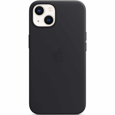 Afbeelding van Apple Leather Case + MS iPhone 13 Midnight
