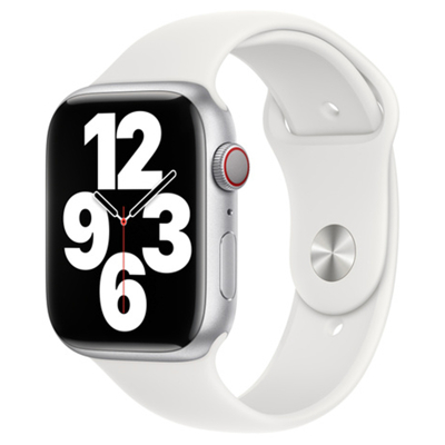 Afbeelding van Apple Watch Strap 45mm White Sport Band