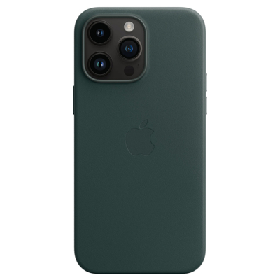 Afbeelding van Apple Leather Case + MS iPhone 14 Pro Max Forest Green
