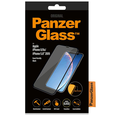 Afbeelding van PanzerGlass Case Friendly Apple iPhone X / Xs 11 Pro Screenprotector Glas Zwart