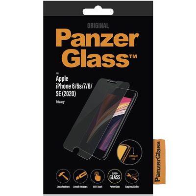 Afbeelding van PanzerGlass Privacy Apple iPhone SE 2022 / 2020 8 7 6 6s Screenprotector Glas