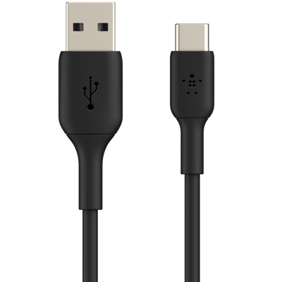Afbeelding van USB A naar C kabel 1 meter 2.0 (Zwart)