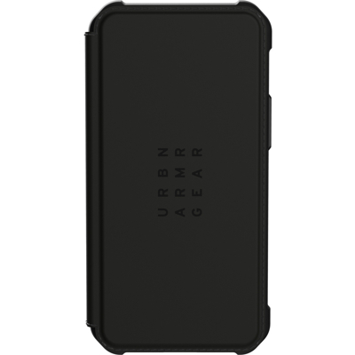 Afbeelding van Apple iPhone 12 Mini Hoesje Kunstleder UAG Bookcase Zwart Telefoonhoesje Shockproof/Valbescherming