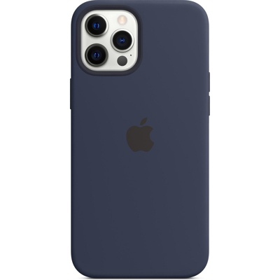 Afbeelding van Origineel Apple iPhone 12 Pro Max MagSafe Hoesje Siliconen en TPU (zacht) Softcase/Backcover Blauw Telefoonhoesje