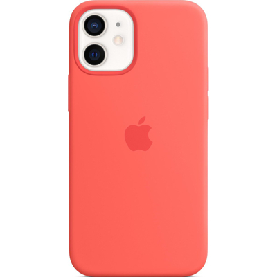 Afbeelding van Apple siliconenhoesje met MagSafe iPhone 12 mini pink citrus