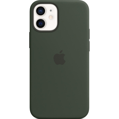 Afbeelding van Apple siliconenhoesje met MagSafe iPhone 12 mini cypress green