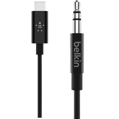 Afbeelding van Belkin USB C to 3.5mm Cable 0,9m Black