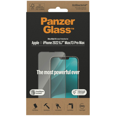 Afbeelding van PanzerGlass Ultra Wide Fit Apple iPhone 14 Plus / 13 Pro Max Screenprotector Glas