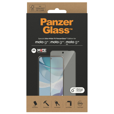 Afbeelding van PanzerGlass Ultra Wide Motorola Moto G53 / G23 G13 Screenprotector Glas