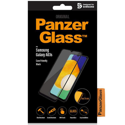 Afbeelding van PanzerGlass Case Friendly Samsung Galaxy A03 / A03s Screenprotector Glas Zwart