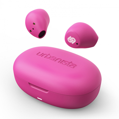 Afbeelding van Urbanista Lisbon draadloze oordopjes Bluetooth oortjes Blush Pink Roze Kunststof