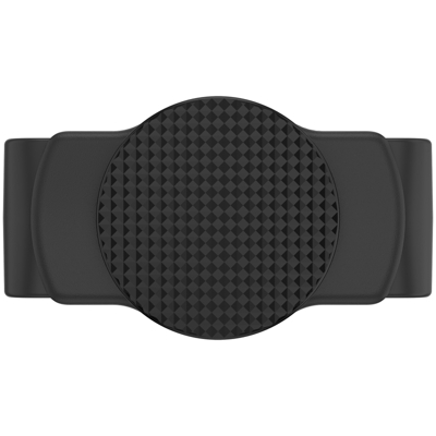 Afbeelding van PopSockets Verschuifbare Telefoongrip Knurled Texture on Zwart with Square Edges