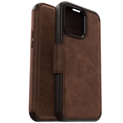 Afbeelding van Otterbox Strada Apple iPhone 15 Pro Max Book Case Leer Bruin Met MagSafe