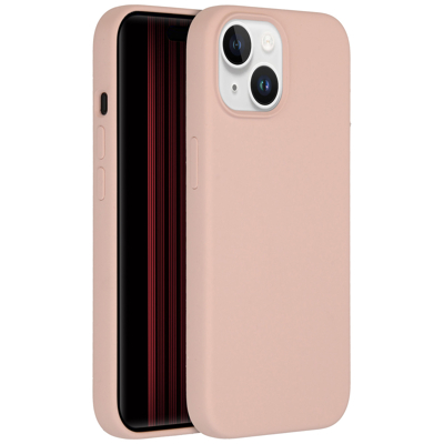 Afbeelding van Apple iPhone 15 Hoesje Siliconen en TPU (zacht) Accezz Softcase/Backcover Roze Telefoonhoesje