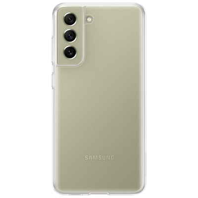 Afbeelding van Samsung Galaxy S21 FE Hoesje Siliconen en TPU (zacht) Softcase/Backcover Transparant Telefoonhoesje