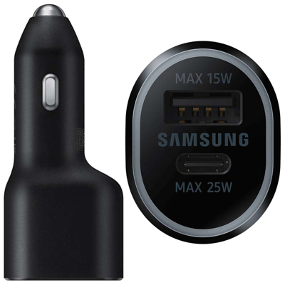 Afbeelding van Samsung Originele Autolader Contraplug 40W Zwart