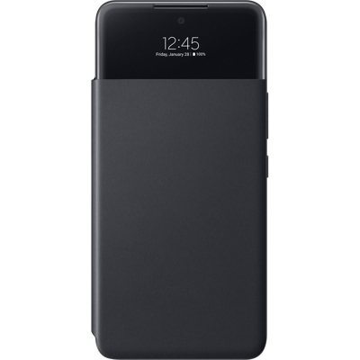 Afbeelding van Samsung Galaxy A53 Hoesje Kunststof Bookcase Zwart Telefoonhoesje
