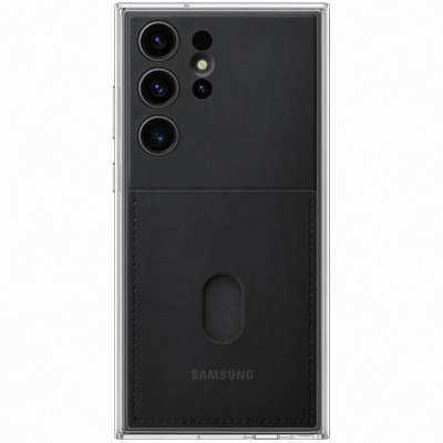 Afbeelding van Samsung Galaxy S23 Ultra Hoesje Kunststof Hardcase/Backcover Zwart Telefoonhoesje