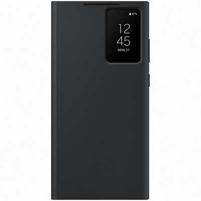 Afbeelding van Samsung Galaxy S23 Ultra Clear View Book Case Zwart