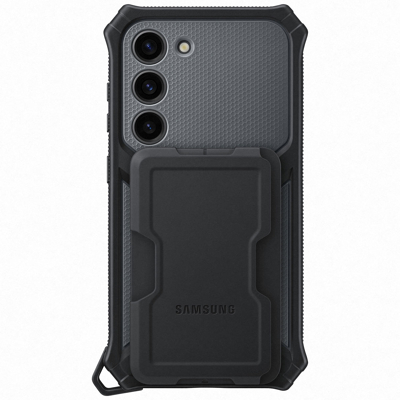Afbeelding van Samsung Galaxy S23 Hoesje Kunststof Hardcase/Backcover Zwart Telefoonhoesje Shockproof/Valbescherming