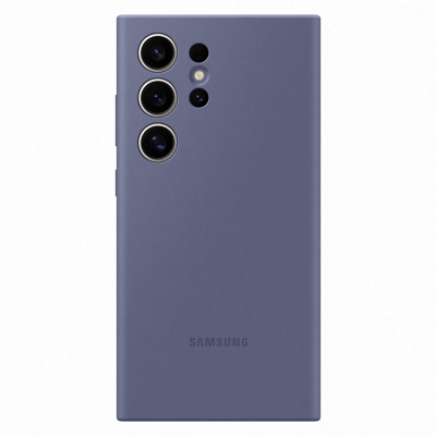 Afbeelding van Samsung Galaxy S24 Ultra Hoesje Siliconen en TPU (zacht) Softcase/Backcover Lila Telefoonhoesje