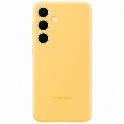 Afbeelding van Samsung Galaxy S24 Plus Hoesje Siliconen en TPU (zacht) Softcase/Backcover Geel Telefoonhoesje