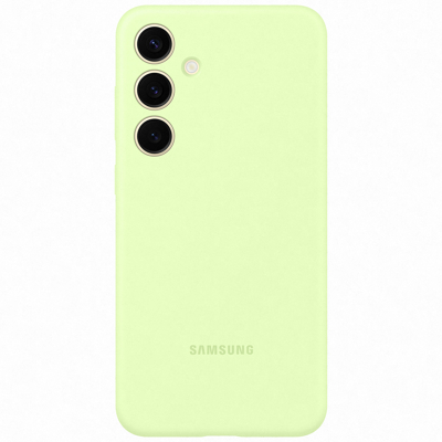 Afbeelding van Samsung Galaxy S24 Plus Hoesje Siliconen en TPU (zacht) Softcase/Backcover Lichtgroen Telefoonhoesje