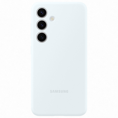 Afbeelding van Samsung Galaxy S24 Hoesje Siliconen en TPU (zacht) Softcase/Backcover Wit Telefoonhoesje