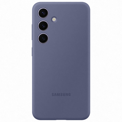 Afbeelding van Samsung Galaxy S24 Hoesje Siliconen en TPU (zacht) Softcase/Backcover Lila Telefoonhoesje
