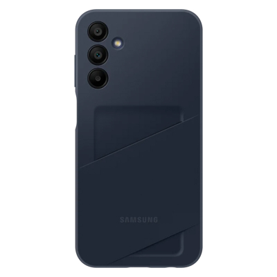 Afbeelding van Samsung Galaxy A15 (5G) Hoesje Siliconen en TPU (zacht) Softcase/Backcover Black &amp; Blue Telefoonhoesje