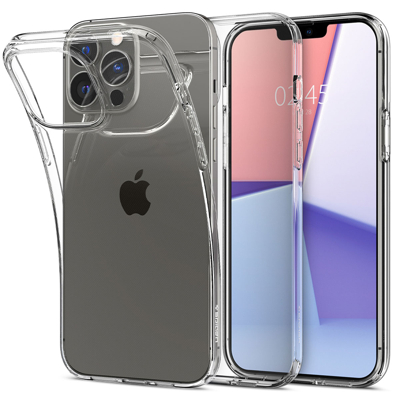 Afbeelding van Apple iPhone 13 Pro Hoesje Siliconen en TPU (zacht) Spigen Softcase/Backcover Transparant Telefoonhoesje